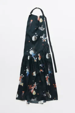 Hot BIMBA Y LOLA Vestido Linea A Waves Antracita