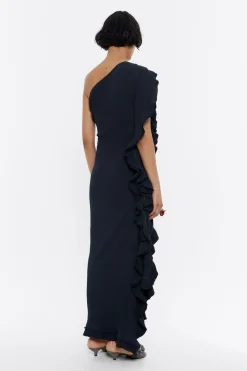 Cheap BIMBA Y LOLA Vestido Midi Volantes Antracita