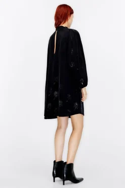 Fashion BIMBA Y LOLA Vestido Mini Jacquard Negro