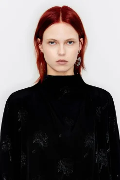 Fashion BIMBA Y LOLA Vestido Mini Jacquard Negro