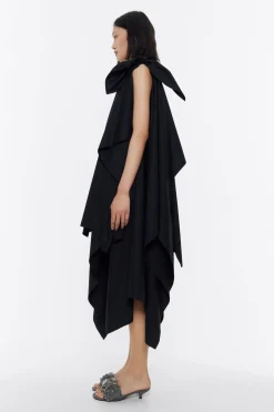 Shop BIMBA Y LOLA Vestido Multicapas Algodon Negro