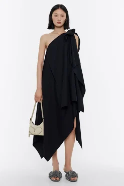 Shop BIMBA Y LOLA Vestido Multicapas Algodon Negro