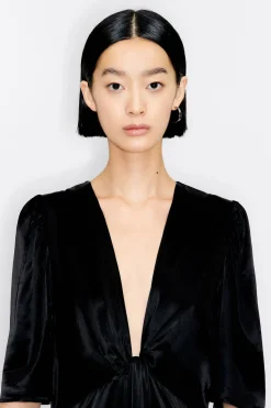 Flash Sale BIMBA Y LOLA Vestido Nudo Saten Negro