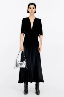 Flash Sale BIMBA Y LOLA Vestido Nudo Saten Negro