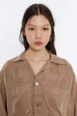 Fashion BIMBA Y LOLA Vestido Oversize Fluido Camel