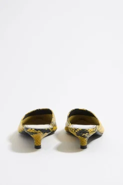 Best Sale BIMBA Y LOLA Zapato Salon Piel Print Serpiente Amarillo