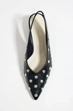 Best BIMBA Y LOLA Zapato Salon Tachas Piel Negro